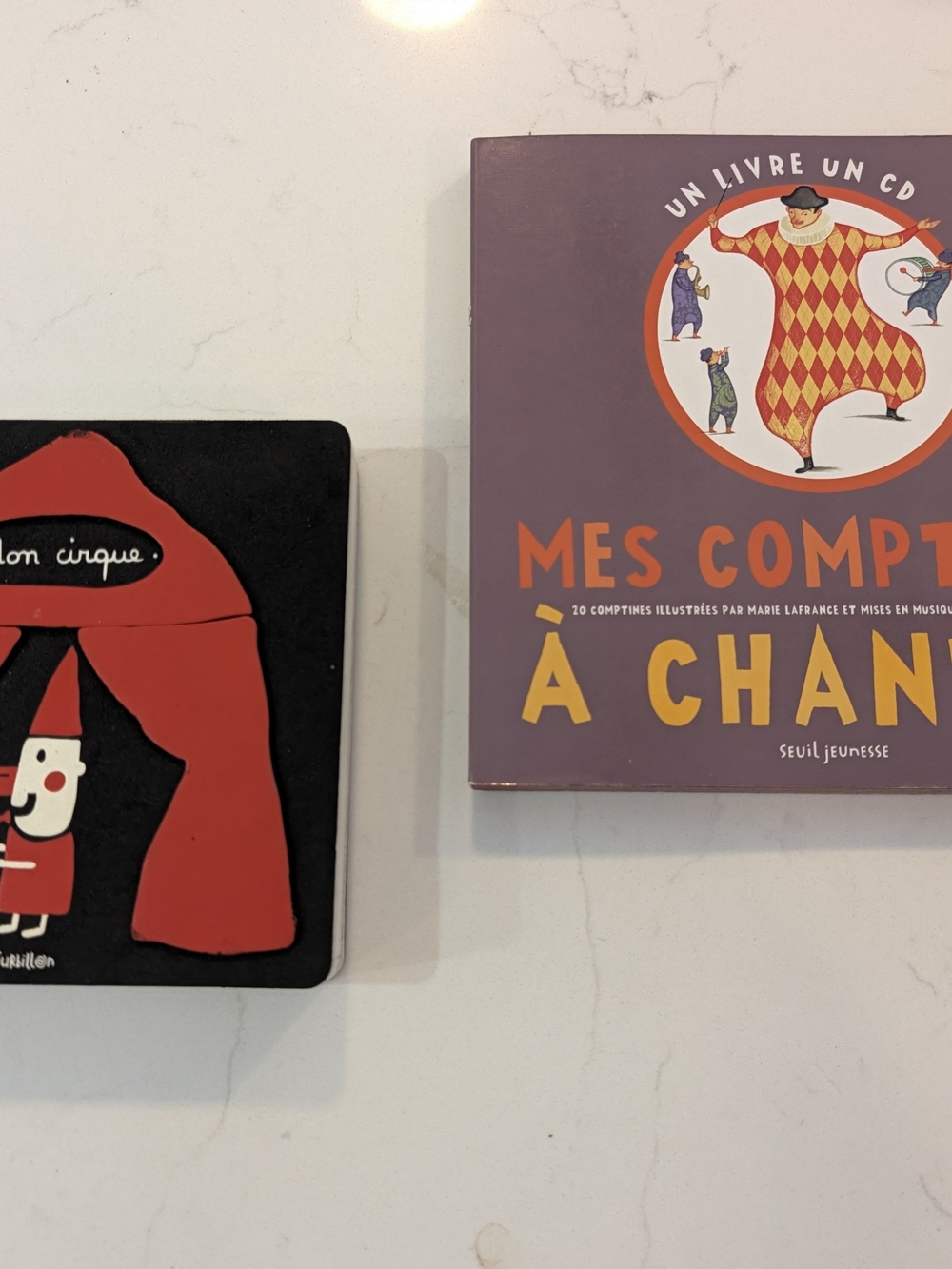 Mon Cirque And Mes Comptines à Chanter Purple Children's Board book